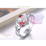 Γυναικείο ρολόι Kimio Flower Heart με κρύσταλλα Swarovski - 7